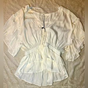 Boutique mustard seed blouse size S NWT